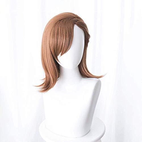 GJBXP Toaru Majutsu kein Index Anime Cosplay Rose Net Perücken mit Pony 100% Hochtemperaturbeständige Faser Braun Kurz Glattes Haar 14 zoll von GJBXP