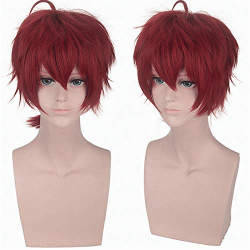 GJBXP Violette Evergarden Cosplay Perücke Claudia Hodgins Gilbert Bougainvillea Benedict Violettes Evergarden Kostüm Halloween Party Perücken Claudia Hodgins rot von GJBXP