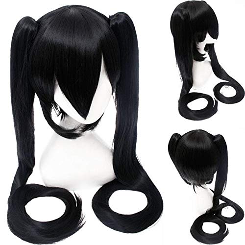 GJBXP Vocaloid Hatsune Miku Perücke Pferdeschwänze Black Rock Shooter Senbon Zakura Cosplay Perücke Langes Haar Blau Grün Schwarz Rosa Silber Perücken 6 von GJBXP