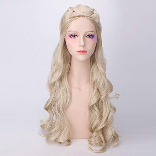 Game of Thrones Daenerys Targaryen Cosplay Perücke Synthetisches Haar Langes welliges Drachen der Mutter Perücken Halloween Party Kostüm für Frauen Einheitsgröße wie das Bild Game of Thrones Daenerys Targaryen Cosplay Perücke Synthetisches Haar Langes welliges Drachen der Mutter Perücken Halloween Party Kostüm für Frauen Einheitsgröße wie das Bild von GJBXP