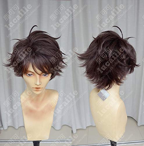Haikyuu !! Volleyball Toru Oikawa Toor Kurz Shaggy Layered Tooru Hitzebeständig Cosplay Kostüm Perücke + Perücke Cap One Size wie das Bild Haikyuu !! Volleyball Toru Oikawa Toor Kurz Shaggy Layered Tooru Hitzebeständig Cosplay Kostüm Perücke + Perücke Cap One Size wie das Bild von GJBXP