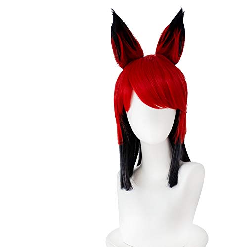 Hotel Alastor Cosplay Perücken Haar Requisiten Halloween Karneval Kostüme Synthetisches Haar Zubehör + Perücke Kappe von GJBXP