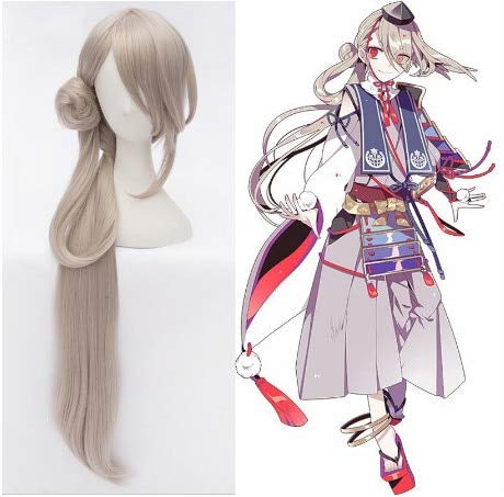 KATSUGEKI TOUKEN RANBU Online Cosplay Perücke Imanotsurugi Langes glattes Brötchen Pferdeschwanz Synthetisches Haar + Perückenkappe Einheitsgröße wie auf dem Bild gezeigt KATSUGEKI TOUKEN RANBU Online Cosplay Perücke Imanotsurugi Langes glattes Brötchen Pferdeschwanz Synthetisches Haar + Perückenkappe Einheitsgröße wie auf dem Bild gezeigt von GJBXP