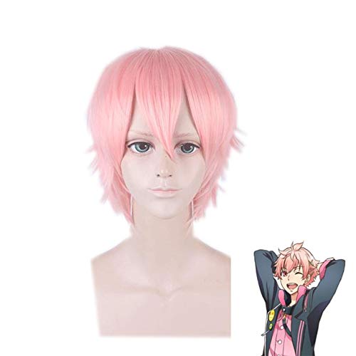 KISARAGI KOI Cosplay Perückenparty Universal Short Pink Synthetisches Haar für Männer Anime DIE ANIMATION Tsukiuta Perücken + Perückenkappe KISARAGI KOI Perücke PL-002-45 KISARAGI KOI Cosplay Perückenparty Universal Short Pink Synthetisches Haar für Männer Anime DIE ANIMATION Tsukiuta Perücken + Perückenkappe KISARAGI KOI Perücke PL-002-45 von GJBXP