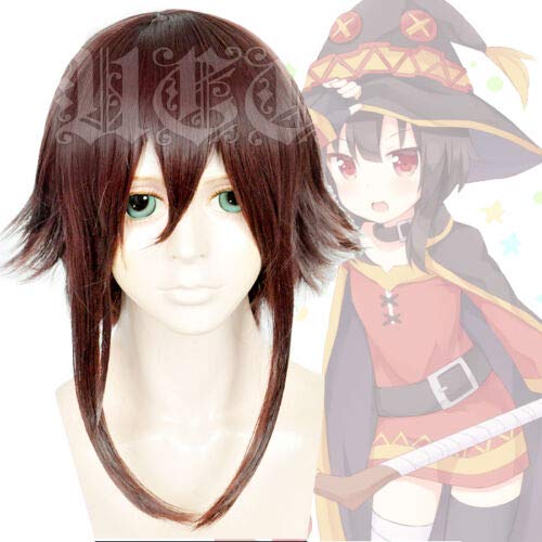 KonoSuba Gottes Segen auf dieser wunderbaren Welt Megumin Brown Fluffy Cosplay Perücke One Size As Bild KonoSuba Gottes Segen auf dieser wunderbaren Welt Megumin Brown Fluffy Cosplay Perücke One Size As Bild von GJBXP