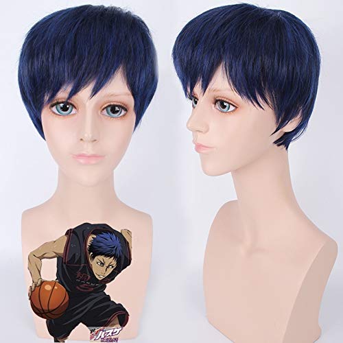Kuroko keine Basuke Aomine Daiki Dunkelblaue kurze Perücke Cosplay Kostüm Kurokos Basketball Hitzebeständige Kunsthaar Männer Perücken Kuroko keine Basuke Aomine Daiki Dunkelblaue kurze Perücke Cosplay Kostüm Kurokos Basketball Hitzebeständige Kunsthaar Männer Perücken von GJBXP