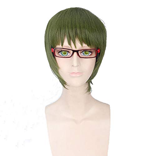 Kuroko no Basuke SHUTOKU Midorima Shintaro Kurze Perücke Cosplay Kostüm Kurokos Basketball Hitzebeständige Kunsthaar Männer Perücken Kuroko no Basuke SHUTOKU Midorima Shintaro Kurze Perücke Cosplay Kostüm Kurokos Basketball Hitzebeständige Kunsthaar Männer Perücken von GJBXP