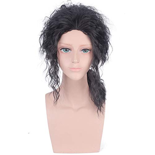 Michael Jackson Schwarze lockige Perücke Cosplay Kostüm Hitzebeständiges Kunsthaar Männer Frauen Cosplay Perücken Michael Jackson Schwarze lockige Perücke Cosplay Kostüm Hitzebeständiges Kunsthaar Männer Frauen Cosplay Perücken von GJBXP
