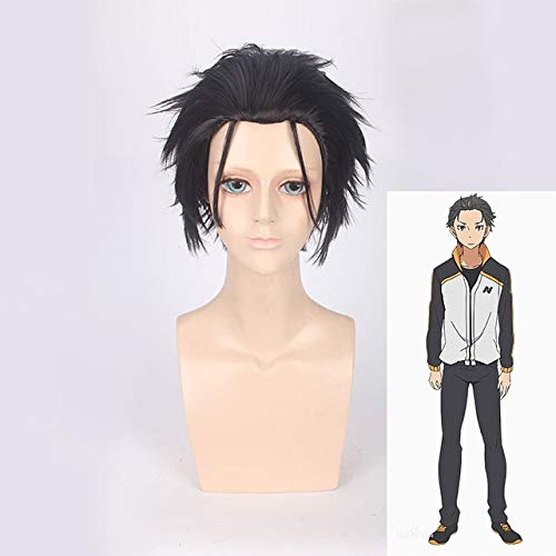 Re: null Kara Hajimeru Isekai Seikatsu Subaru Natsuki Cosplay Perücke + Jackenmantel + Hosen Anzug Subaru Natsuki Sportswear Kostüm Männer XL nur Perücke Re: null Kara Hajimeru Isekai Seikatsu Subaru Natsuki Cosplay Perücke + Jackenmantel + Hosen Anzug Subaru Natsuki Sportswear Kostüm Männer XL nur Perücke von GJBXP