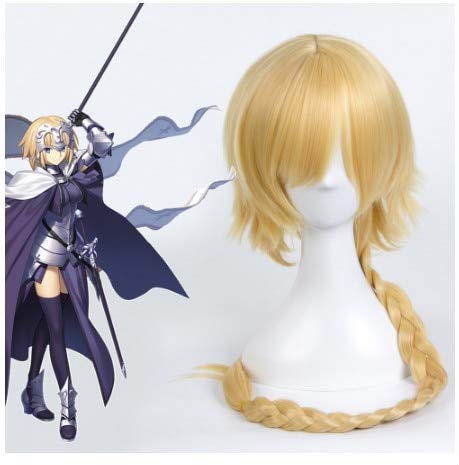Schicksal/Grand Orde FGO Jeanne d Arc alter Jeanne d'Arc Gelb Hitzebeständige Cosplay-Kostümperücke + Perückenkappe Eine Größe, wie das Bild zeigt Schicksal/Grand Orde FGO Jeanne d Arc alter Jeanne d'Arc Gelb Hitzebeständige Cosplay-Kostümperücke + Perückenkappe Eine Größe, wie das Bild zeigt von GJBXP