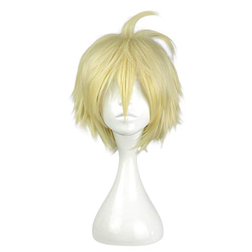 Seraph des Endes Mikaela Hyakuya Goldene kurze Perücke Cosplay Kostüm Owari keine Seraph hitzebeständige synthetische Haare Männer Perücken von GJBXP