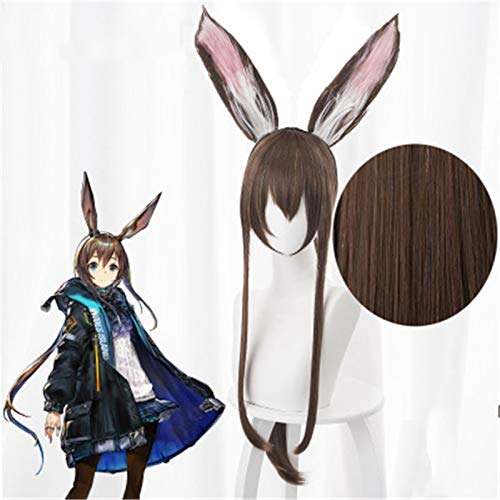 Spiel Arknights Perücken AMIYA Cosplay Perücke Hitzebeständiges Kunsthaar für Halloween Karneval Party Anime Kostüm Perücke von GJBXP