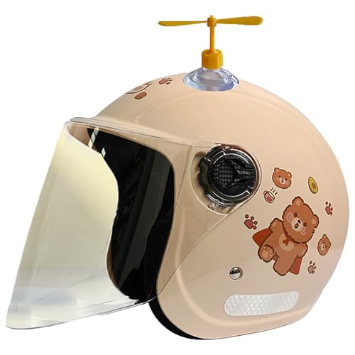 DOT/ECE-Zertifizierter Kinder-Motorradhelm, Universell Für Alle Jahreszeiten, Halbhelm Mit Bambus-Libelle, 3/4-Motorradhelm Mit Sonnenblende, Leichter Motorradhelm B,48-56cm DOT/ECE-Zertifizierter Kinder-Motorradhelm, Universell Für Alle Jahreszeiten, Halbhelm Mit Bambus-Libelle, 3/4-Motorradhelm Mit Sonnenblende, Leichter Motorradhelm B,48-56cm von GJCKOPIUFA