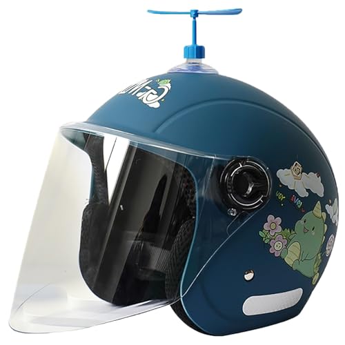 DOT/ECE-Zertifizierter Kinder-Motorradhelm, Universell Für Alle Jahreszeiten, Halbhelm Mit Bambus-Libelle, 3/4-Motorradhelm Mit Sonnenblende, Leichter Motorradhelm D,48-56cm DOT/ECE-Zertifizierter Kinder-Motorradhelm, Universell Für Alle Jahreszeiten, Halbhelm Mit Bambus-Libelle, 3/4-Motorradhelm Mit Sonnenblende, Leichter Motorradhelm D,48-56cm von GJCKOPIUFA