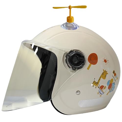 DOT/ECE-Zertifizierter Kinder-Motorradhelm, Universell Für Alle Jahreszeiten, Halbhelm Mit Bambus-Libelle, 3/4-Motorradhelm Mit Sonnenblende, Leichter Motorradhelm E,48-56cm DOT/ECE-Zertifizierter Kinder-Motorradhelm, Universell Für Alle Jahreszeiten, Halbhelm Mit Bambus-Libelle, 3/4-Motorradhelm Mit Sonnenblende, Leichter Motorradhelm E,48-56cm von GJCKOPIUFA