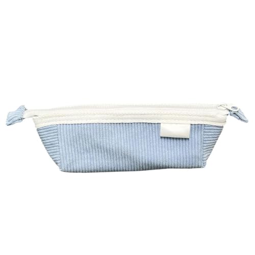 GJKLO Federmäppchen mit grossem Fassungsvermögen, Mäppchen, Schreibwarenbeutel Bleistift Beutel für Middle School College Office Studentin Mädchen Geschenk, Blau von GJKLO