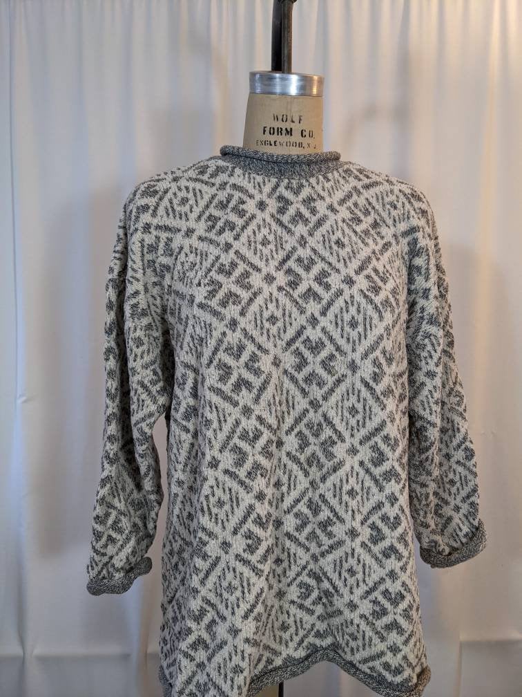 Vintage Dvf Baumwolle Blend Pullover Slouchy Mittelgroß Vintage Dvf Baumwolle Blend Pullover Slouchy Mittelgroß von GJONESVINTAGE