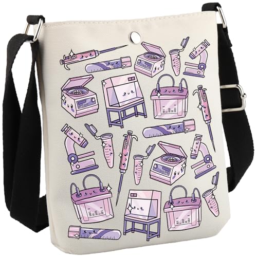 GJTIM Biochemie Geschenk Mikrobiologie Molekularbiologie Labor Wissenschaft Geschenk Labor Tech Crossbody Bag, Lab Cb GJTIM Biochemie Geschenk Mikrobiologie Molekularbiologie Labor Wissenschaft Geschenk Labor Tech Crossbody Bag, Lab Cb von GJTIM