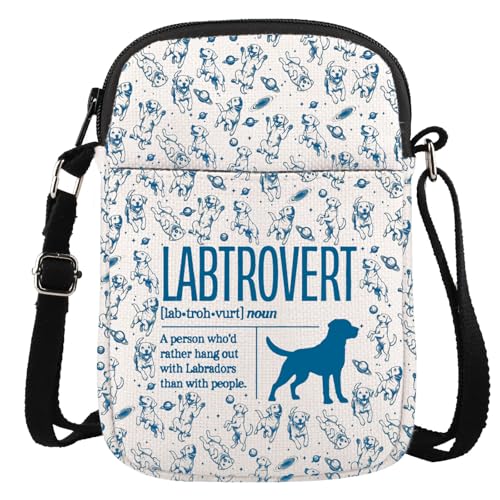 GJTIM Labrador Retriever Geschenk Labtrovert Umhängetasche für Labrador-Liebhaber, Labtrovert CR, Multifunktional: GJTIM Labrador Retriever Geschenk Labtrovert Umhängetasche für Labrador-Liebhaber, Labtrovert CR, Multifunktional: von GJTIM