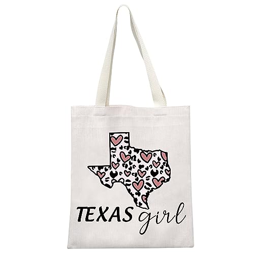 GJTIM Texas Geschenktasche Texas Lone Star State Geschenk stolzes texanisches Geschenk Texas Girl Make-up Reißverschlusstasche Tasche, Texas Girl Tote, Medium, Modern von GJTIM