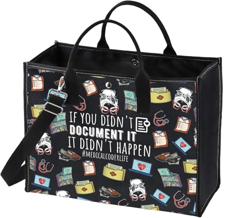 Medizinische Coder Geschenk für klinische Coder Medizinische Rechnungsabrechnungen, Geschenk mit Aufschrift "If You Didn't Document It Didn't Happen", Segeltuch-Tragetasche, Medicalcoderlife Lt Medizinische Coder Geschenk für klinische Coder Medizinische Rechnungsabrechnungen, Geschenk mit Aufschrift "If You Didn't Document It Didn't Happen", Segeltuch-Tragetasche, Medicalcoderlife Lt von GJTIM