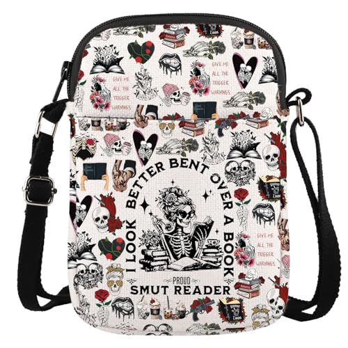 Smut Reader Geschenk Spicy Book Lover Gift I Look Better Bent Over A Book Proud Smut Reader Crossbody Bag, Smut Reader Cr, Multifunktional: Smut Reader Geschenk Spicy Book Lover Gift I Look Better Bent Over A Book Proud Smut Reader Crossbody Bag, Smut Reader Cr, Multifunktional: von GJTIM