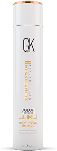 GK HAIR Global Keratin Moisturizing Shampoo (10.1 Fl Oz/300ml) Sulfate und Parabene Pflegt das Haar gründlich für trockenes und geschädigtes Haar Shampoo für Damen und Herren von GK HAIR