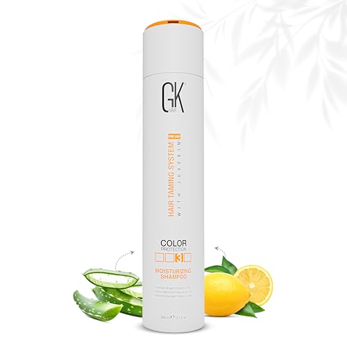 Global Keratin GKhair Feuchtigkeitsspendendes Shampoo Farbschutz | Bio-Öl-Extrakte – sulfat-, parabenfreies Shampoo für Frauen, Männer – alle Haartypen (300 ml) von GK HAIR