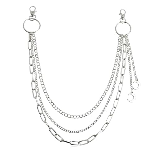 1 STÜCK Herbst und Winter Cooles Hosenband mit Metallgürtelkette Zubehör von GKJHTED