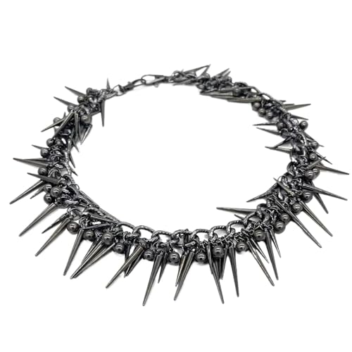 1 STÜCK Herren- und Damen-Rock-Accessoires Hip-Hop Schwarz plattierte Nieten Metallhosenkette Retro-Schlüsselanhänger von GKJHTED