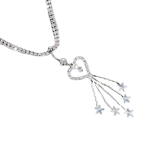 1 Stück Boho Herz Dangle Strass Pierci 1 Stück Boho Herz Dangle Strass Pierci von GKJHTED