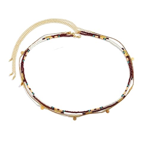 1PCS Perlen Perlen Taille Kette Vintage Multi Layered Bauch Charming Sommer Körper 1PCS Perlen Perlen Taille Kette Vintage Multi Layered Bauch Charming Sommer Körper von GKJHTED