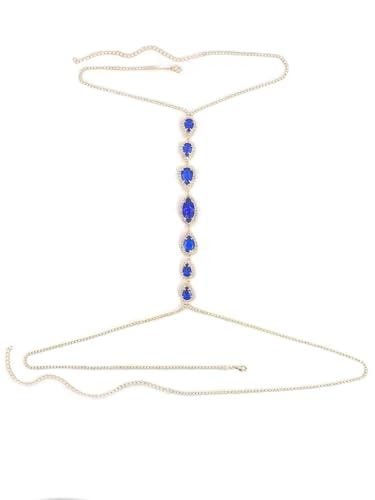 1pc Blau Körper Kette frauen Brust Kette Sommer Party Strand Zubehör von GKJHTED