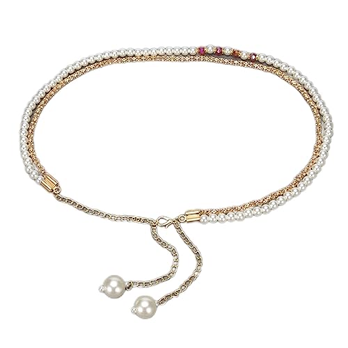 Damen-Taillenkette, Perlen-Taillenkette für Damen, Hemd, Taillenkette für Jeans, Kleider von GKJHTED