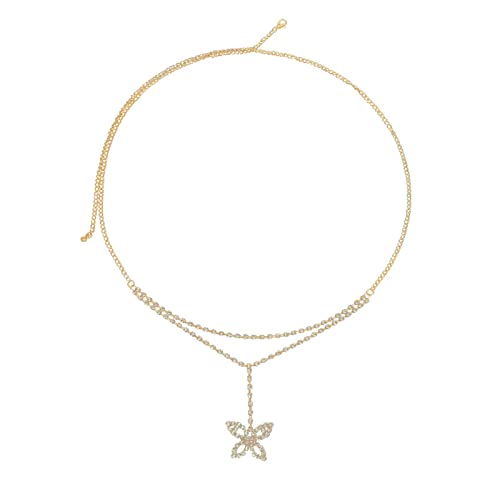 Damen Taillenkette Silber Gold für Frauen von GKJHTED