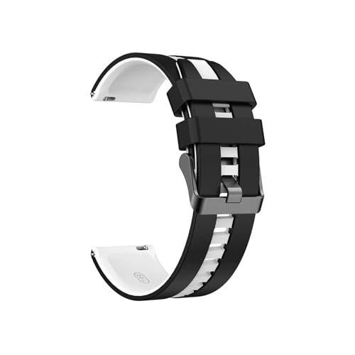GKJHTED 22 mm Uhrenarmband aus Silikon Universalbänder Edelstahlbänder Silikonbänder Herren- oder Damenbänder Modische Armbänder Armbänder im Universalstil Armband Gürt von GKJHTED