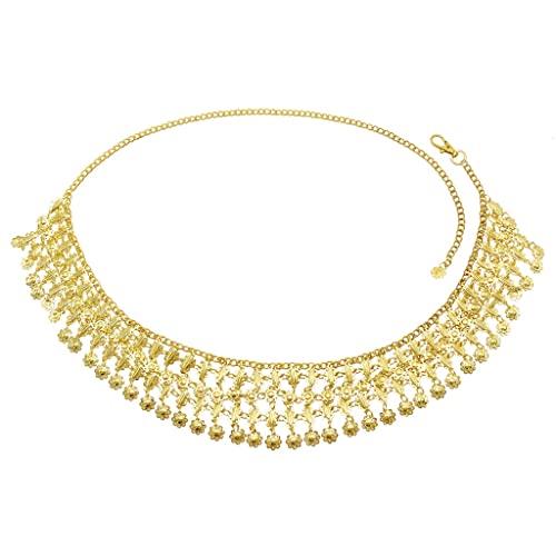 Halsketten Indische Goldkette Bauchtanzkleid Taillenketten für Frauen Weiblicher Harnessgürtel Halsketten Indische Goldkette Bauchtanzkleid Taillenketten für Frauen Weiblicher Harnessgürtel von GKJHTED