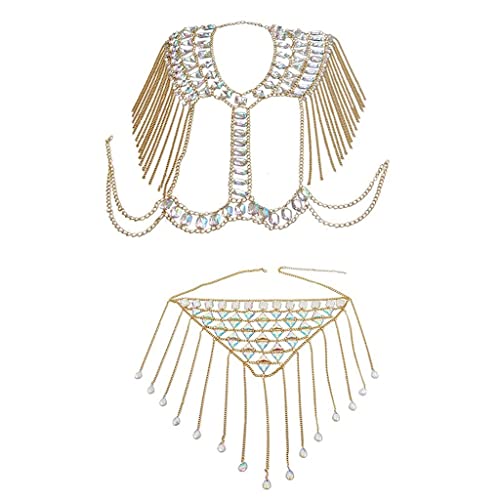 Klassische Quasten Stil Damen Pailletten Acryl Schulter Kette Halskette Mode Strand Bauch Körper Set Schmuck Klassische Quasten Stil Damen Pailletten Acryl Schulter Kette Halskette Mode Strand Bauch Körper Set Schmuck von GKJHTED