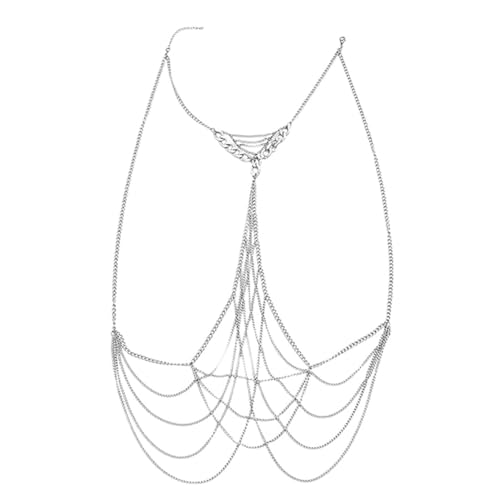 Körperkette – Goldene Kunst-Bauchkette für Damen, Strandgeschirr-Ketten, Halskette von GKJHTED