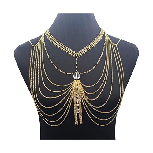 Körperkette Schulter Quaste Accessoire Damen Accessoires Bauch Taille Körperkette Schulter Quaste Accessoire Damen Accessoires Bauch Taille von GKJHTED