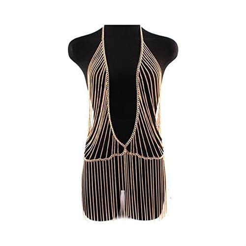 Körperkettenzubehör Metall Mehrschichtige Quaste Goud Lange Halskette Geeignet Für Die Meisten Frauen Zum Tragen Bauch Taille Körperkettenzubehör Metall Mehrschichtige Quaste Goud Lange Halskette Geeignet Für Die Meisten Frauen Zum Tragen Bauch Taille von GKJHTED