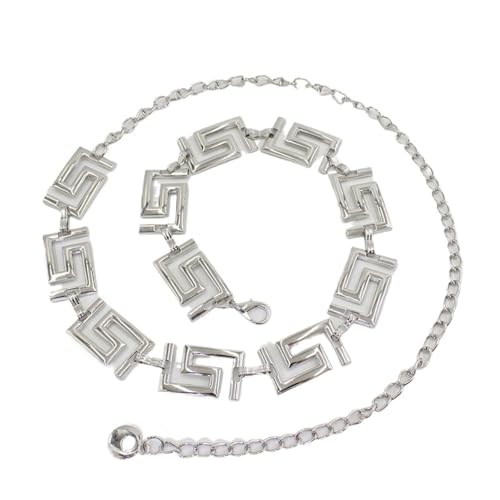 Metall Geometrische Taille Kette Verstellbarer Gürtel Körperkette Für Frauen Hemd Kleid Dekorative Taille Kette Schmuck Für Strand Mädchen S von GKJHTED