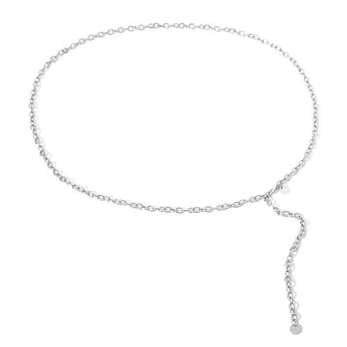 Modischer Damen-Mini-Metall-Kleid-Taillenkettengürtel mit Pailletten, passend zu lässiger, eleganter Kleidung, dünner Kettengürtel für Stran von GKJHTED