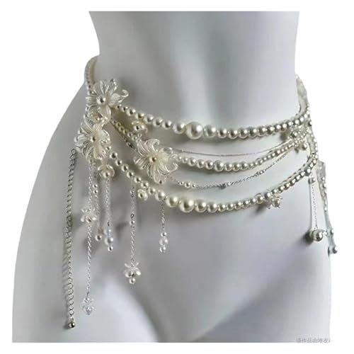 Retro-Mehrschicht-Perlen-Taillenkettengürtel für Damen – Stilvolles Körperschmuck-Accessoire für Partys und Freizeitkleidung für Strandmädch Retro-Mehrschicht-Perlen-Taillenkettengürtel für Damen – Stilvolles Körperschmuck-Accessoire für Partys und Freizeitkleidung für Strandmädch von GKJHTED
