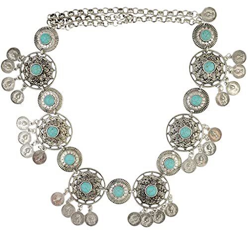 Schmuck Türkis Münze Anhänger Taille Ch Schmuck Türkis Münze Anhänger Taille Ch von GKJHTED