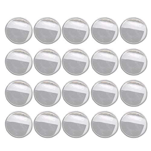 20 PCs Handgefertigtes Acrylround Abzeichen Clear Button Pin Bades Kit Basteln Malerei von GKYQVE