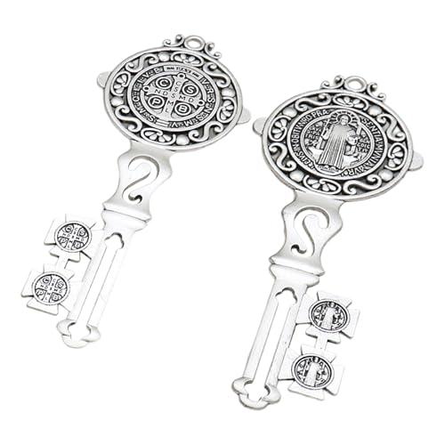 2pcs Schlüsselmontage Dekoration Funktionelle Christen Gläubige Hanger Ornament Stilvolle Glaube Inspiriert Haus Accessoire Legierung Legierung Schlüssel Wandhalterung von GKYQVE