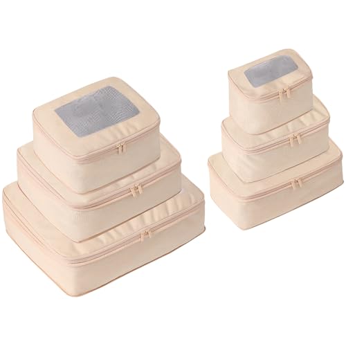 6PCS Reiseverpackung Cube Set Platzsparende Gepäck Organisatoren Für Eine Effiziente Lagerung Für Frauen von GKYQVE
