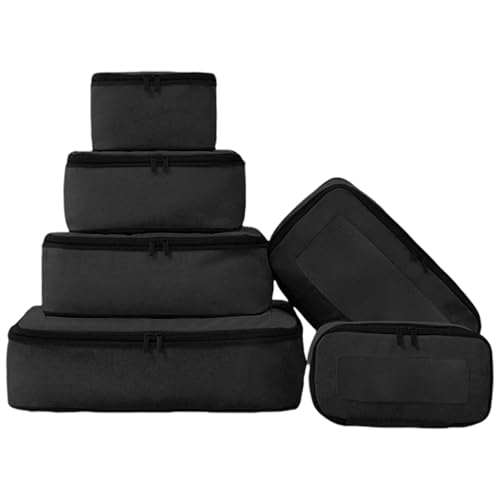 6PCS Reiseverpackung Cube Set Platzsparende Gepäck Organisatoren Für Eine Effiziente Lagerung Für Frauen von GKYQVE