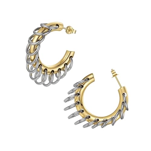 Buntes Quasten Hoop Ohrringe Vielseitige Modezubehör Personalisierte Ohrringe Statement Schmuck Für Frauen Mädchen Trendige Fransenohrringe von GKYQVE